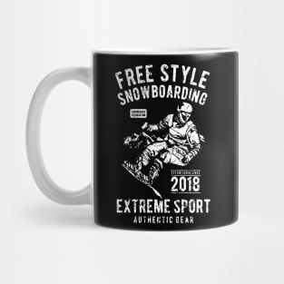 Free Style Snowboarding Mug